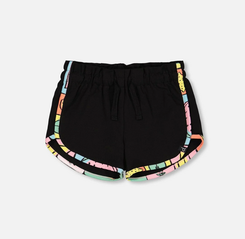 Fruit Lined Jersey Short-Black