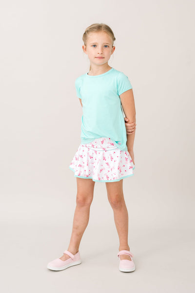 Quinn Skort-Tiny Dancer, Totally Turquoise