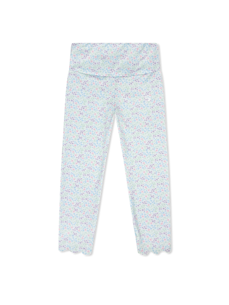 Sadie Scallop Legging-Frosted Floral