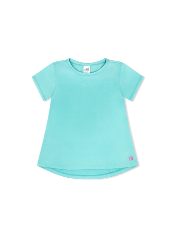 Bridget Basic Tee - Totally Turquoise