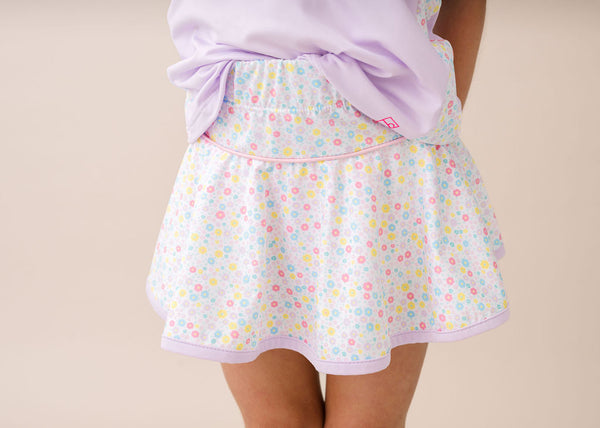 Quinn Skort - Sunny Day Floral, Cotton Candy Pink