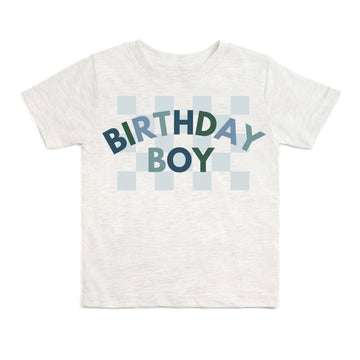 Birthday Boy Checkered Tee