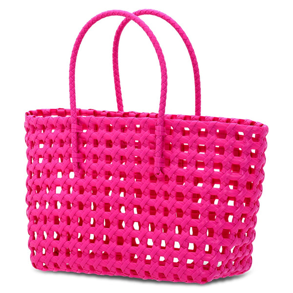IS Small Pink Woven Tote