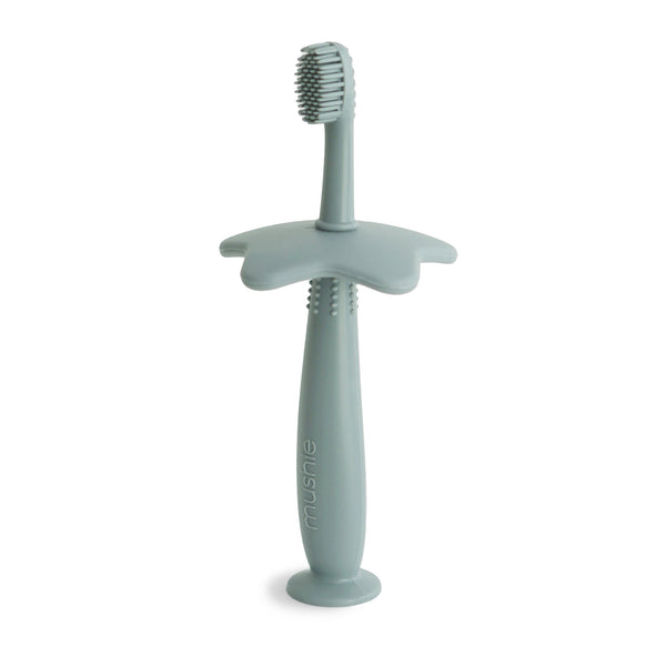 Mushie Star Training Toothbrush - Cambridge Blue