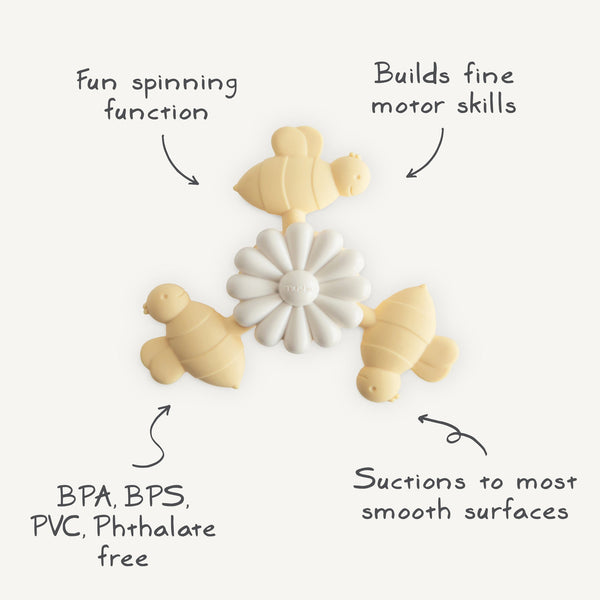 Mushie Suction Spinner Toy - Bee