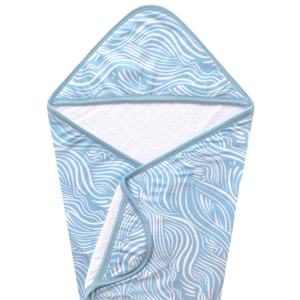 Knit Hooded Towel - Surf