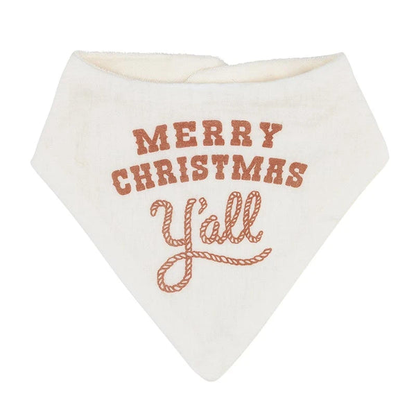 Stephan Baby Bandana Bib Set-Xmas Ya’ll - - Set of 2