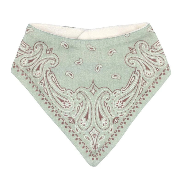 Stephan Baby Bandana Bib Set Brown + Green - Set of 2