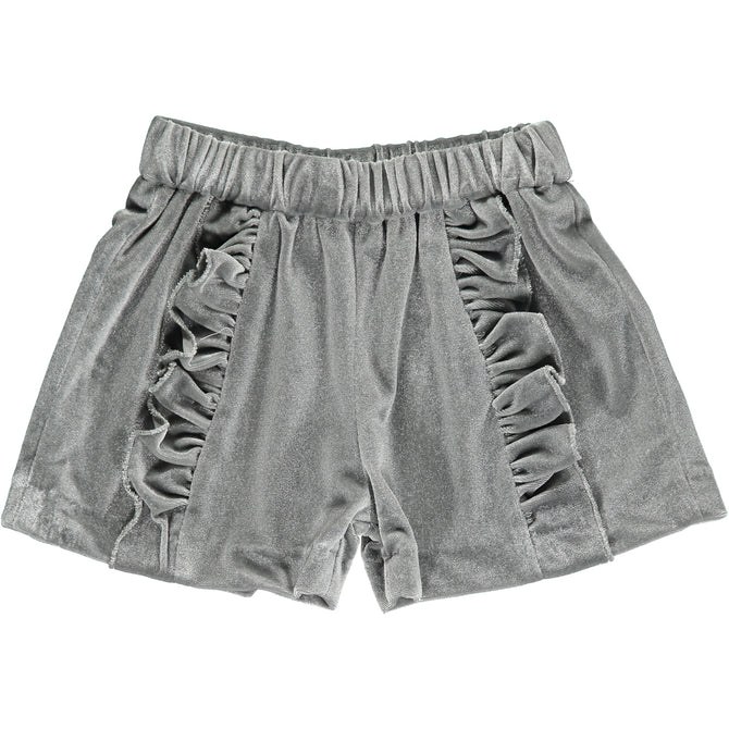 Paisley Shorts-Silver