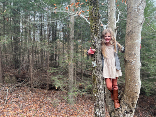 June tiered tunic in tan