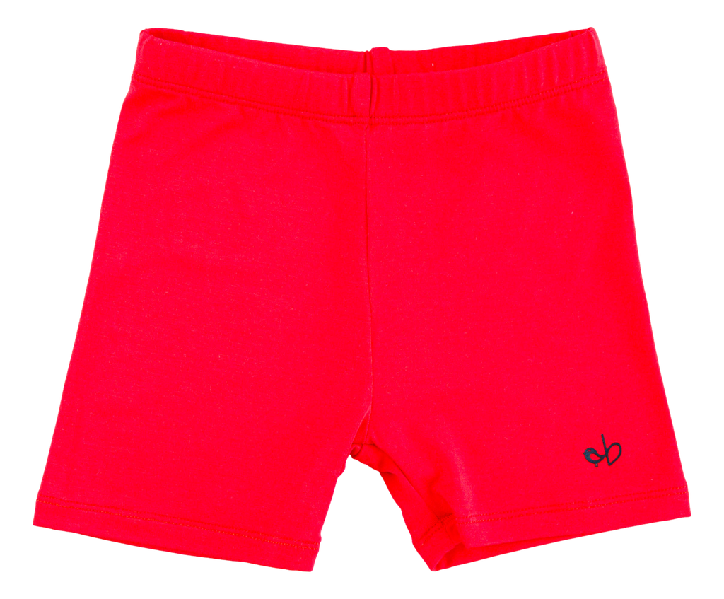 Crimson Biker Shorts