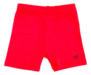Crimson Biker Shorts
