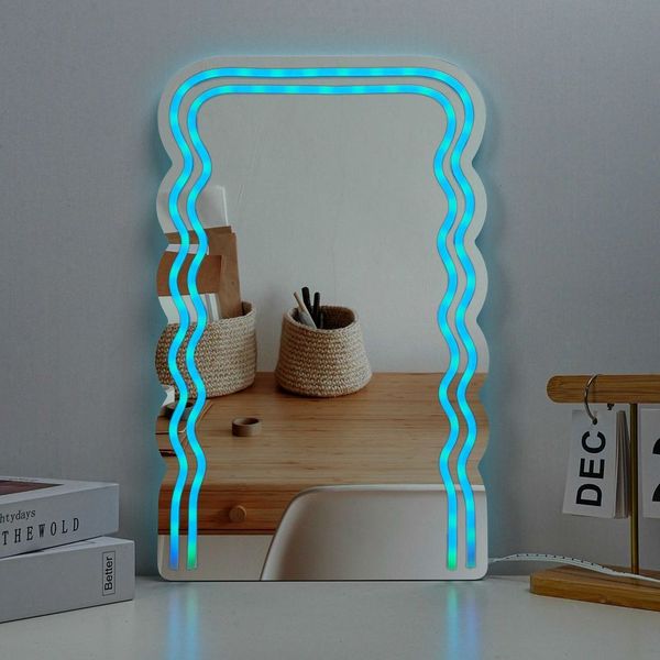 WE Neon Art Infinity Lights Wall & Desk Sign-Wave Mirror