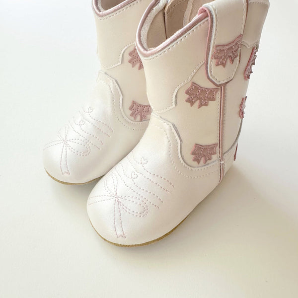 Cowgirl Bow Baby Bootie