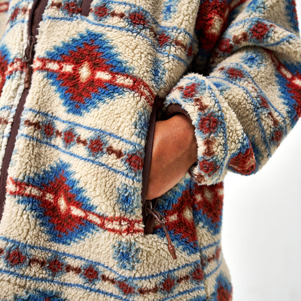 Arizona Aztec Mountain Fleece Sherpa Zip Jacket