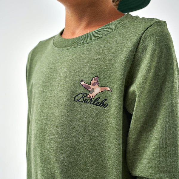 Olive Ducks Flying In Long Sleeve Tee