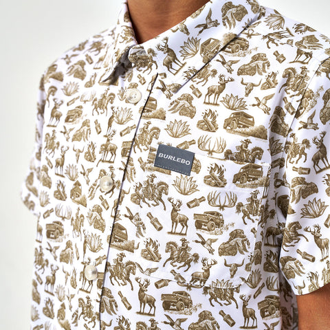 Into The Wild Performance Button Up