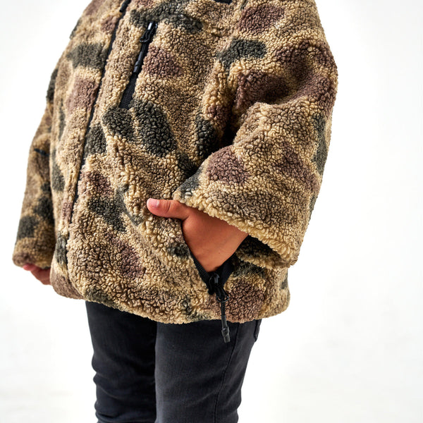 Sherpa Jacket Full Zip - Rocky Mountain Camo