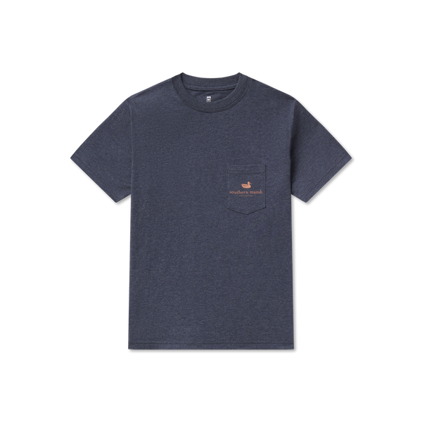 Washed Luna Navy Eight Point Tee