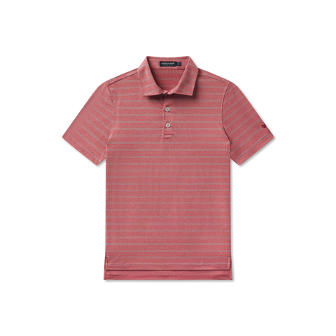 Rhubarb Newcastle Stripe Featherlite Polo