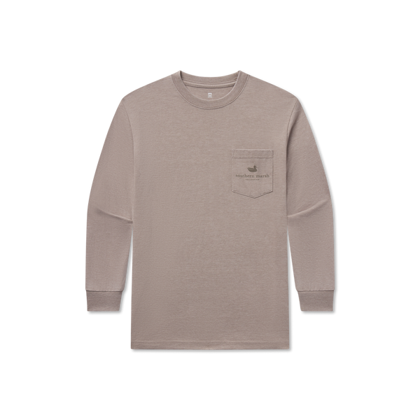 Stag Burnt Taupe Seawash Pocket Tee