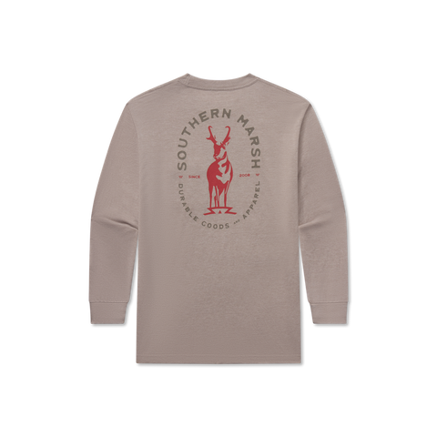 Stag Burnt Taupe Seawash Pocket Tee