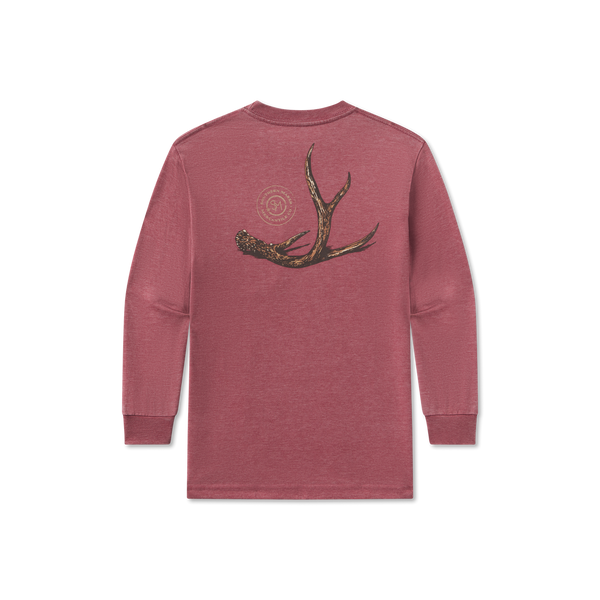 Crimson Sea Wash Rut Long Sleeve Tee