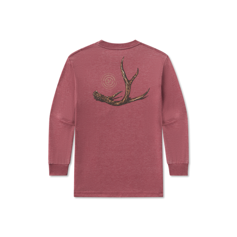 Crimson Sea Wash Rut Long Sleeve Tee