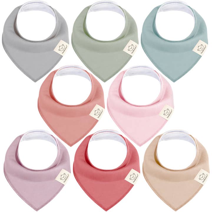 KB 8-pack Baby Bandana Bibs