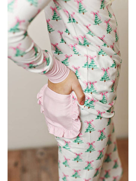 Oh Chirtmas Tree Girl Butterknit Pj Set