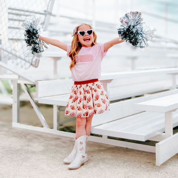 Cheer Pearl Patch Short Sleeve T-Shirt