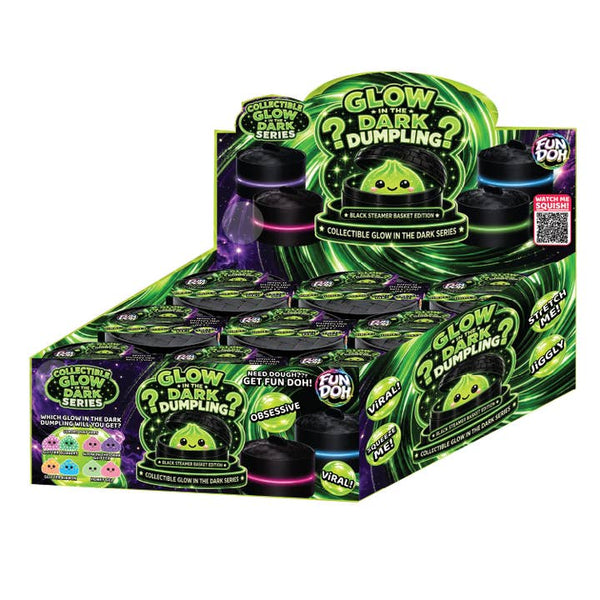 Fun Doh Glow in Dark Mystery Dumpling Squishy - Black Basket