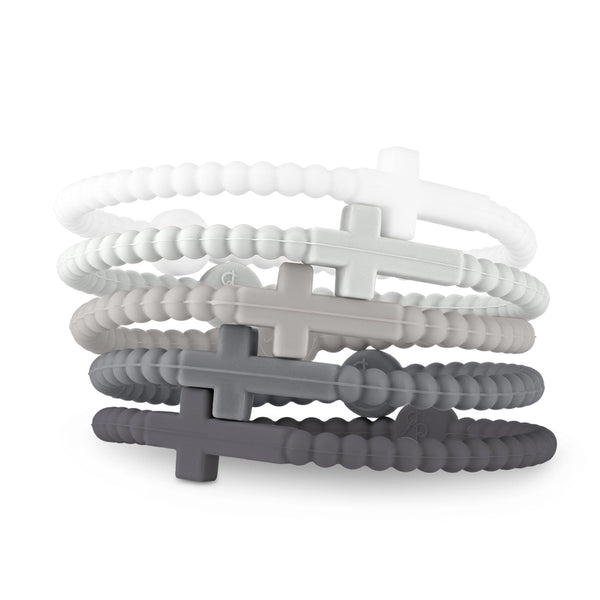 Jesus Bracelets (Silicone Cross Bracelets)-5 Packs