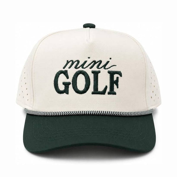 Kid's Golf Hat - Mini Golf - Green/Beige