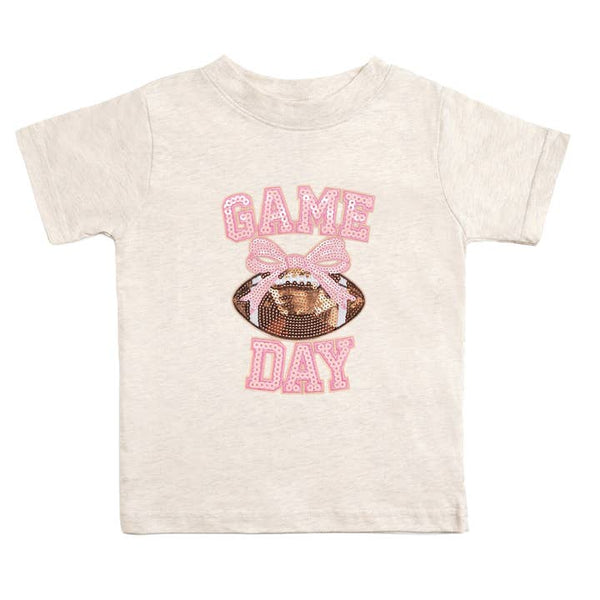 Game Day Sequin Patch Short Sleeve T-Shirt