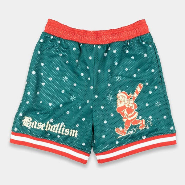 Vintage Swinging Santa Diamond Pro Mesh Shorts