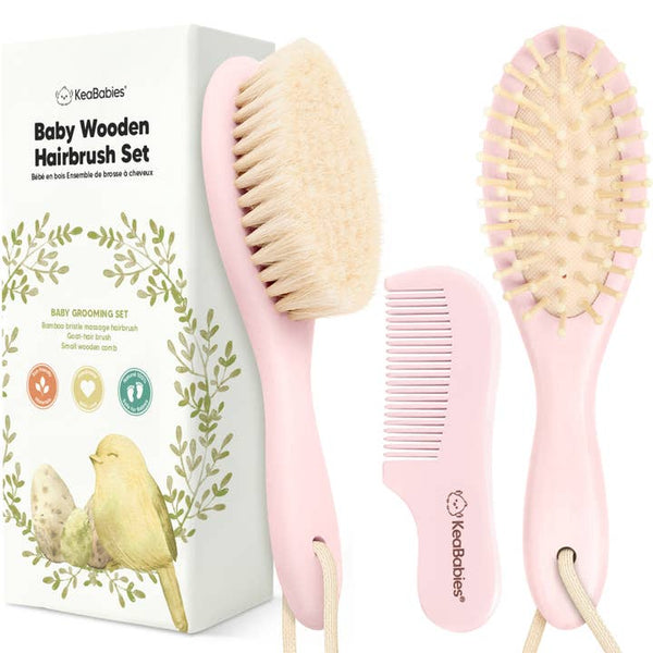 KB KeaBabies Baby Hair Brush and Comb Set