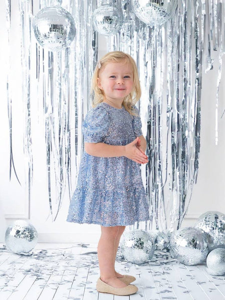 Starry Blue Glitter Dress