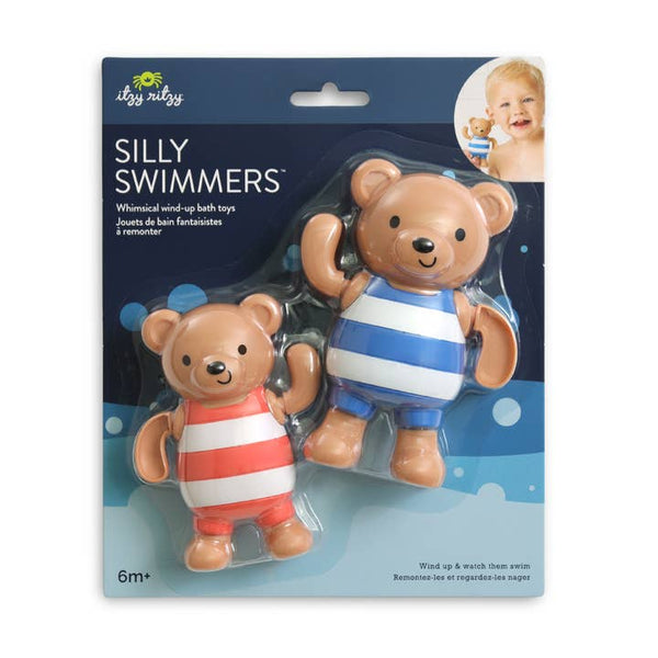 Itzy Splash Pals™ - Bath + Water Toy - Bear Silly Swimmers
