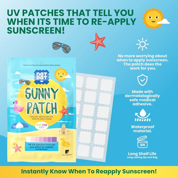 UV Sensing Sticker - Natural Sunscreen Reminder