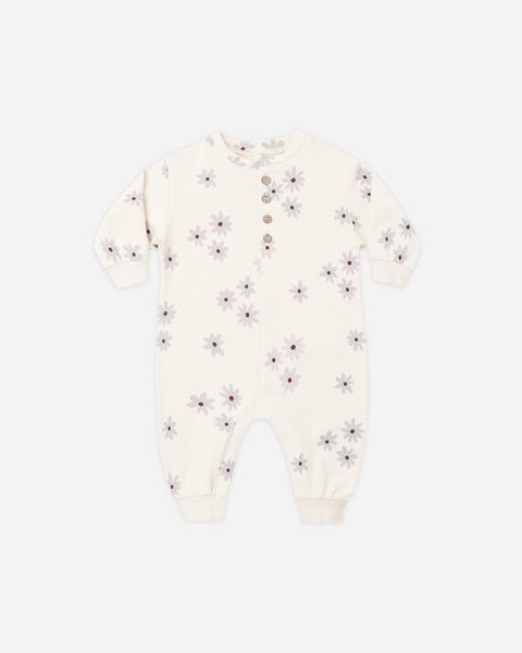 Relaxed Fleece Jumpsuit Blue Daisy