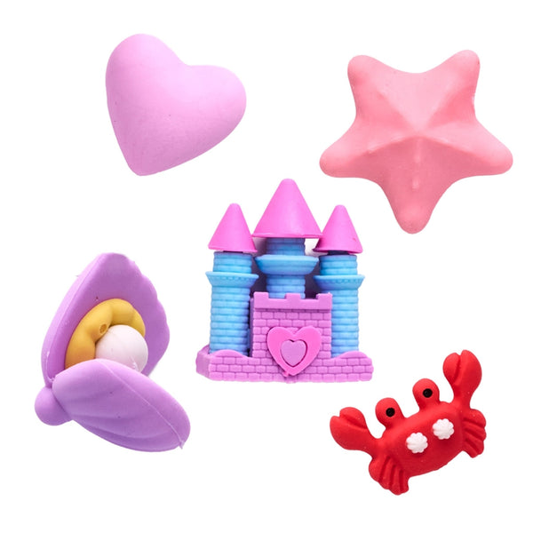Desk Pets Mini Erasers - Mermaid Theme Set of 15