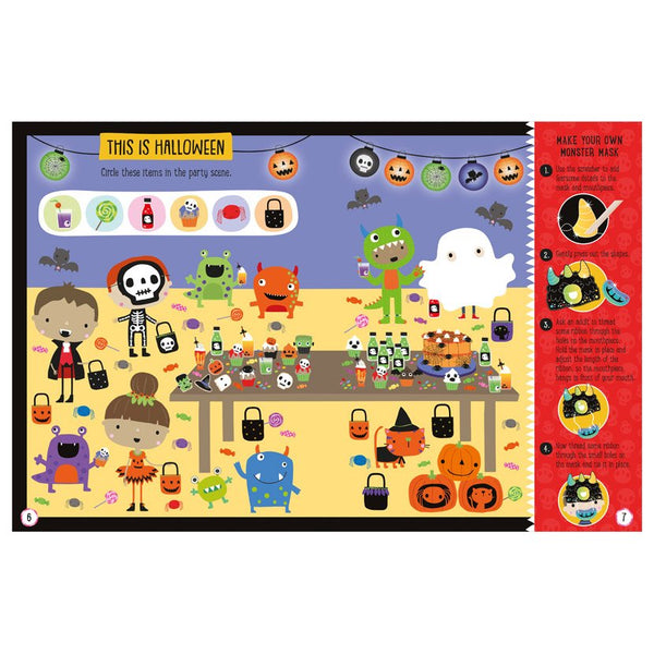 Sticker Activity Book Scratch and Sparkle Halloween