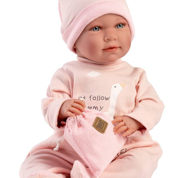 Luisa - Soft Body Crying Newborn Doll with Bag