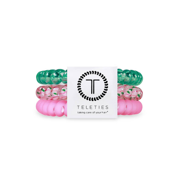Teleties Merry Pinkmas Hair Ties - Small