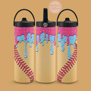Drip and Dip Ice Cream Metal Tumbler