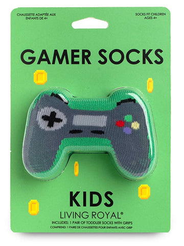Green Game Controller Crew Socks