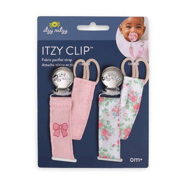 Itzy Clip™ - Fabric Pacifier Strap - Bow