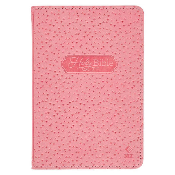 Bible NLT Infant New Testament Faux Leather - Pink