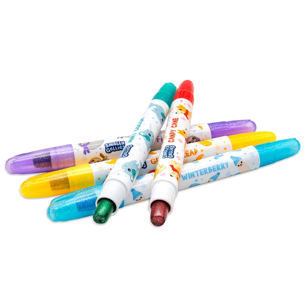 Holiday Smelly Gellies - Scented Glitter Gel Coloring Sticks